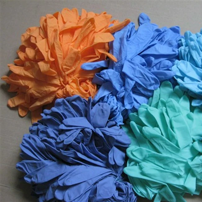 factory home nitrile laboratory  black purple pink red green tattoo make up beauty salon gloves