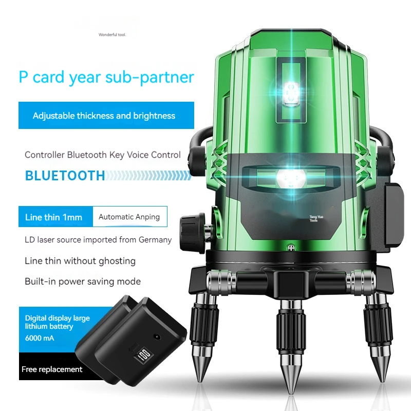 Wholesale custom outdoor green light level infrared 2/3/5 line LD blue light high precision strong light water laser level