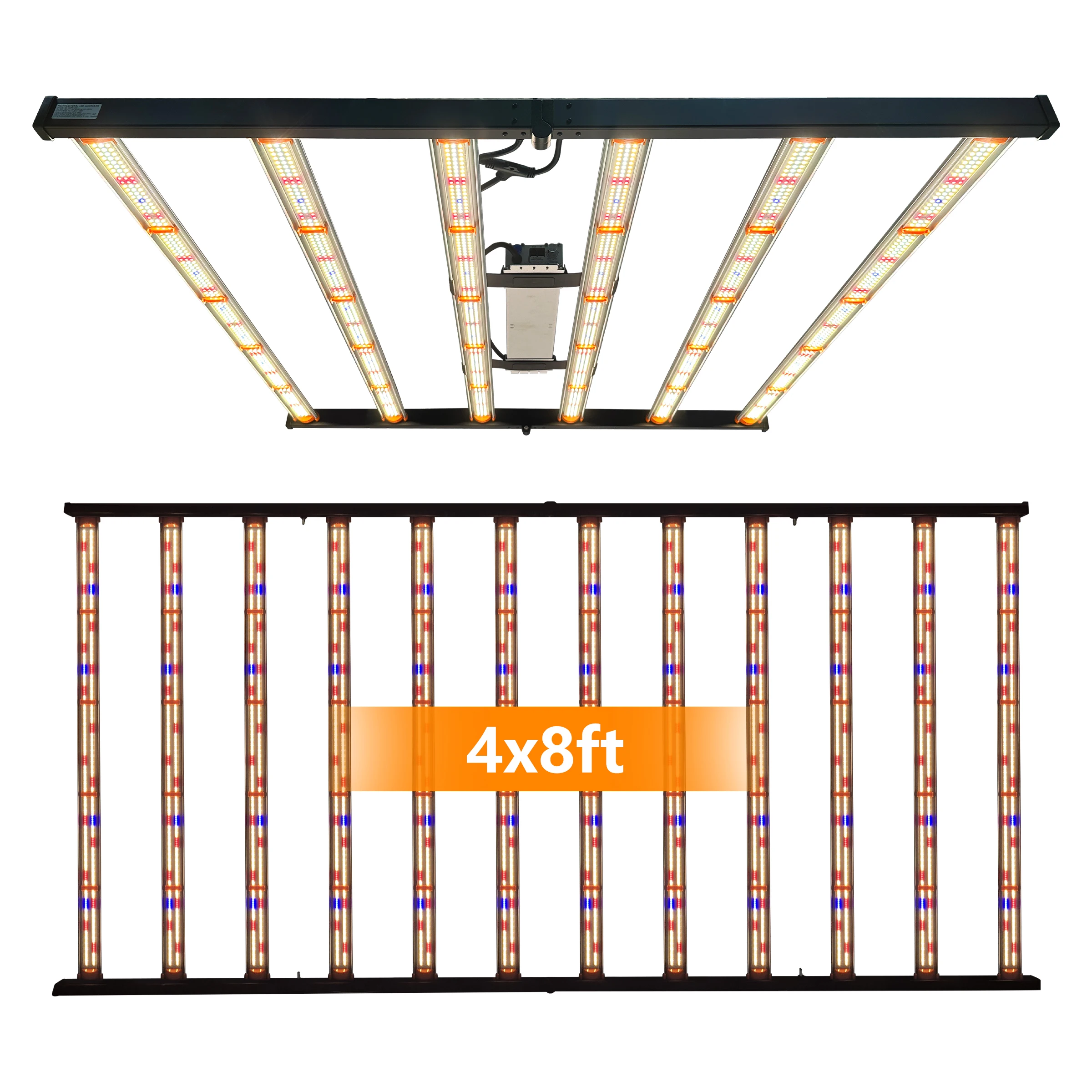 eco 720w led hydroponics red 660 ir dimmable 800w foldable harvest commercial led grow light for greenhouse flowering