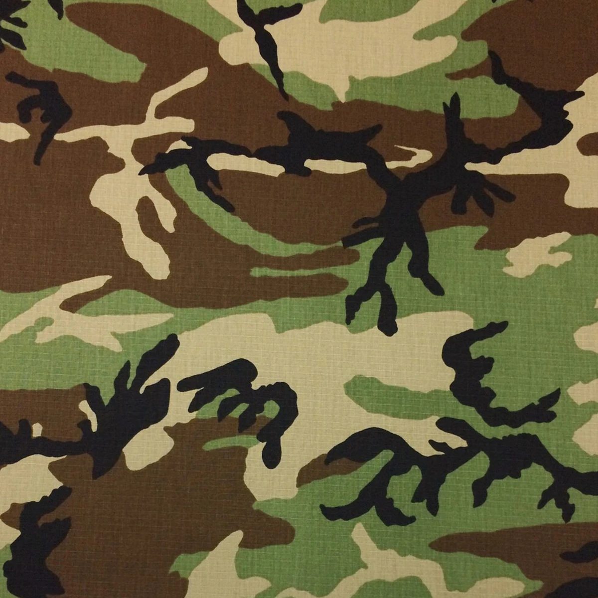 Yilong Fabric Factory Twill Style TC Polyester Cotton Tear Resistant Ripstop BDU Woodland Camouflage Fabric For Milispec Uniform
