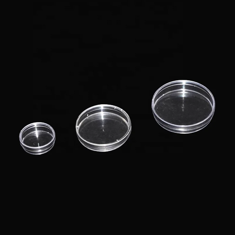 
Disposable Round Sterilized Plastic Petri Dish 35mm 60mm 70mm 90mm 150mm Disposable Plastic Petri dish Sterile 