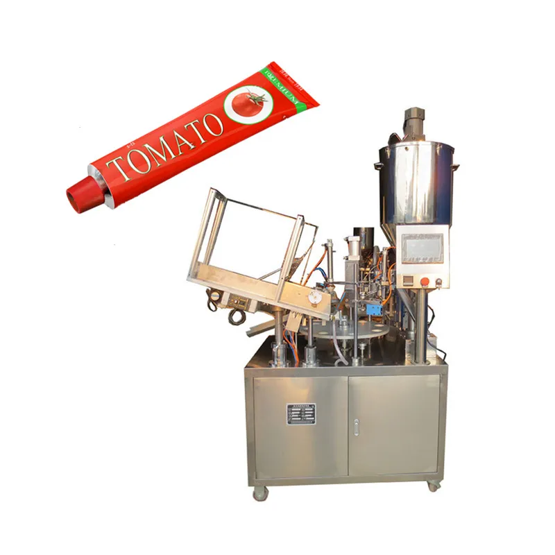 Automatic mustard plastic tube filling sealing machine sushi wasabi garlic paste chili sauce filling machine