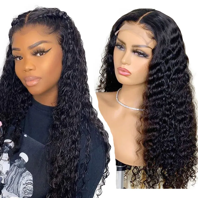 
100% Remy Jerry Curly Virgin Human Hair Lace Front Wig With Baby Hair Wholesale Raw Cuticle Aligned Human Hair Wigs 