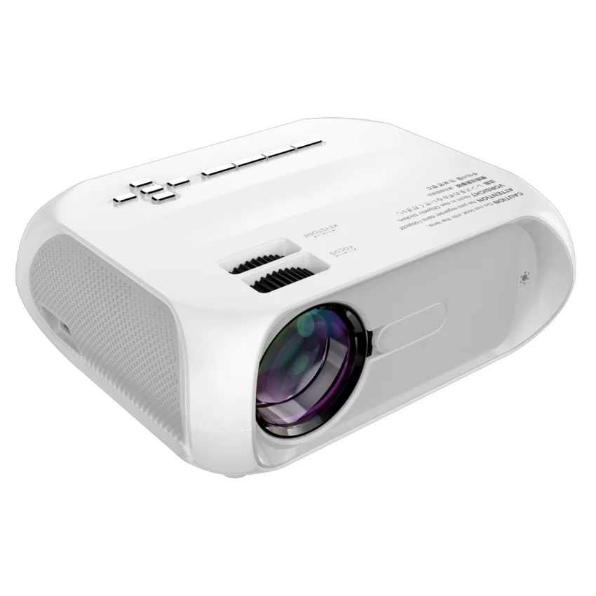 
Mini Data Show Tablet Laptop Smart Video Digital Projector 6000 Lumens Home Cinema Projector Phone Mirroring CE RoHS FCC Passed 