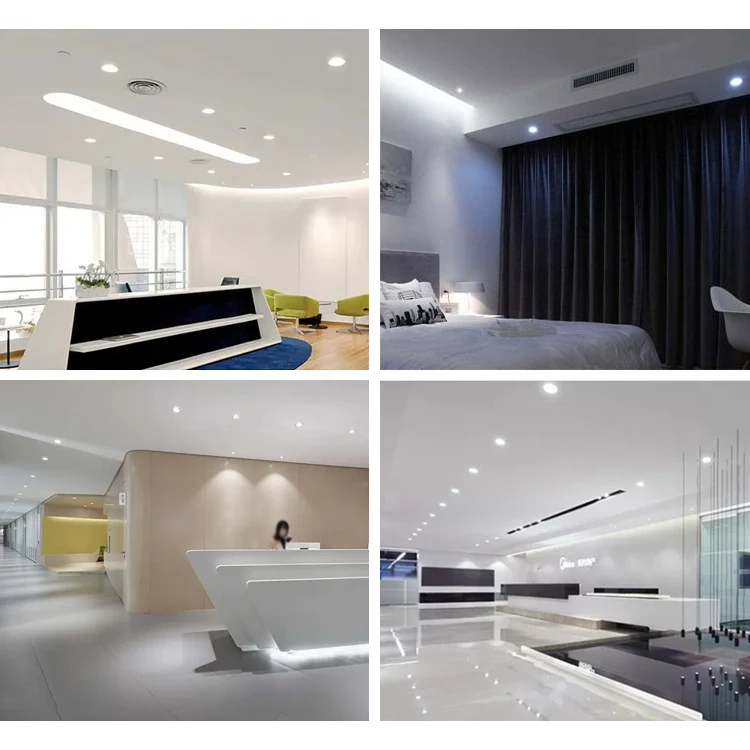 Modern Style Square Round Indoor Lighting Two Color 3w 4w 6w Smd Recessed RGB Led Panel Light