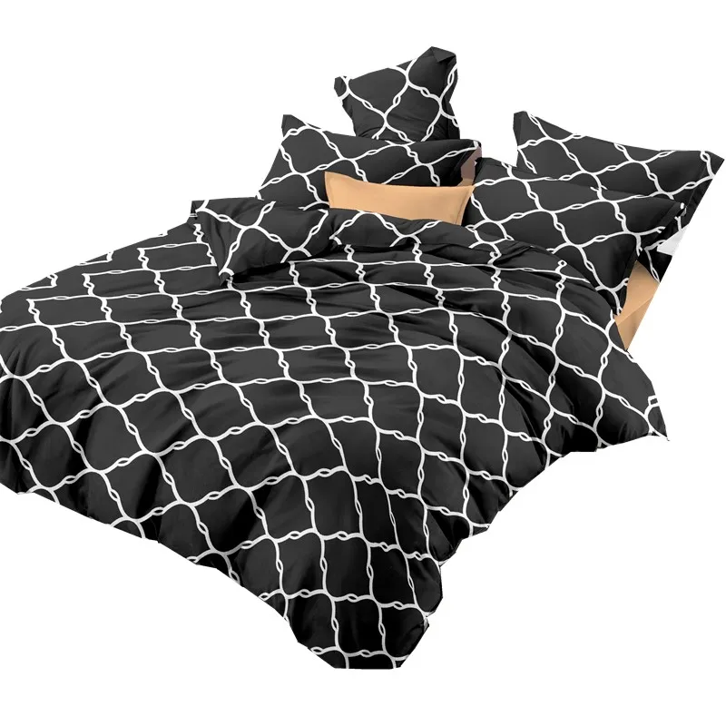Высоковесная Полиэстеровая саржа, печатная текстильная ткань для дома/тканая Полиэстеровая саржа, постельное белье с 3D принтом