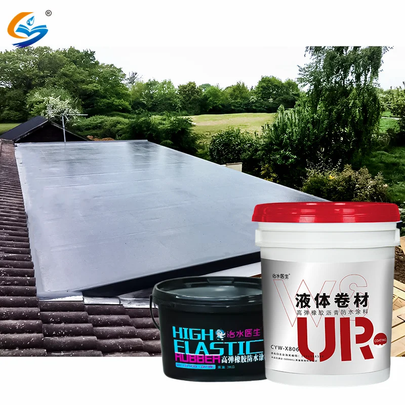 Cementitious Roof Leakage Stone Waterproofing Solution Waterproof Concrete Flat Roof Deck Liquid Dpm Coating