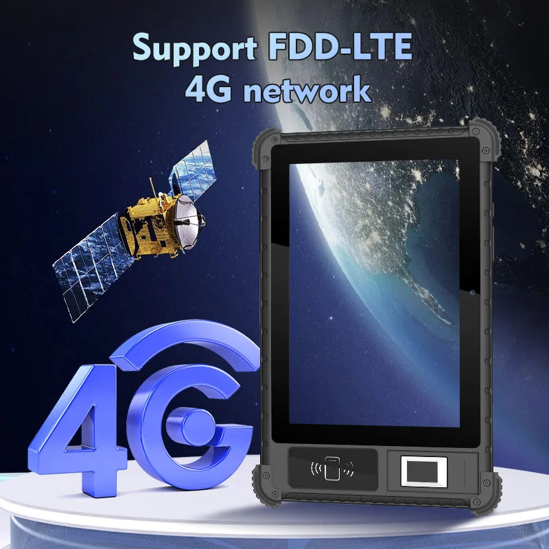 UTAB R817 8 inch 4G SIM NFC Biometric Fingerprint Reader Industrial Android Rugged Tablet PC for Government Hotel Census