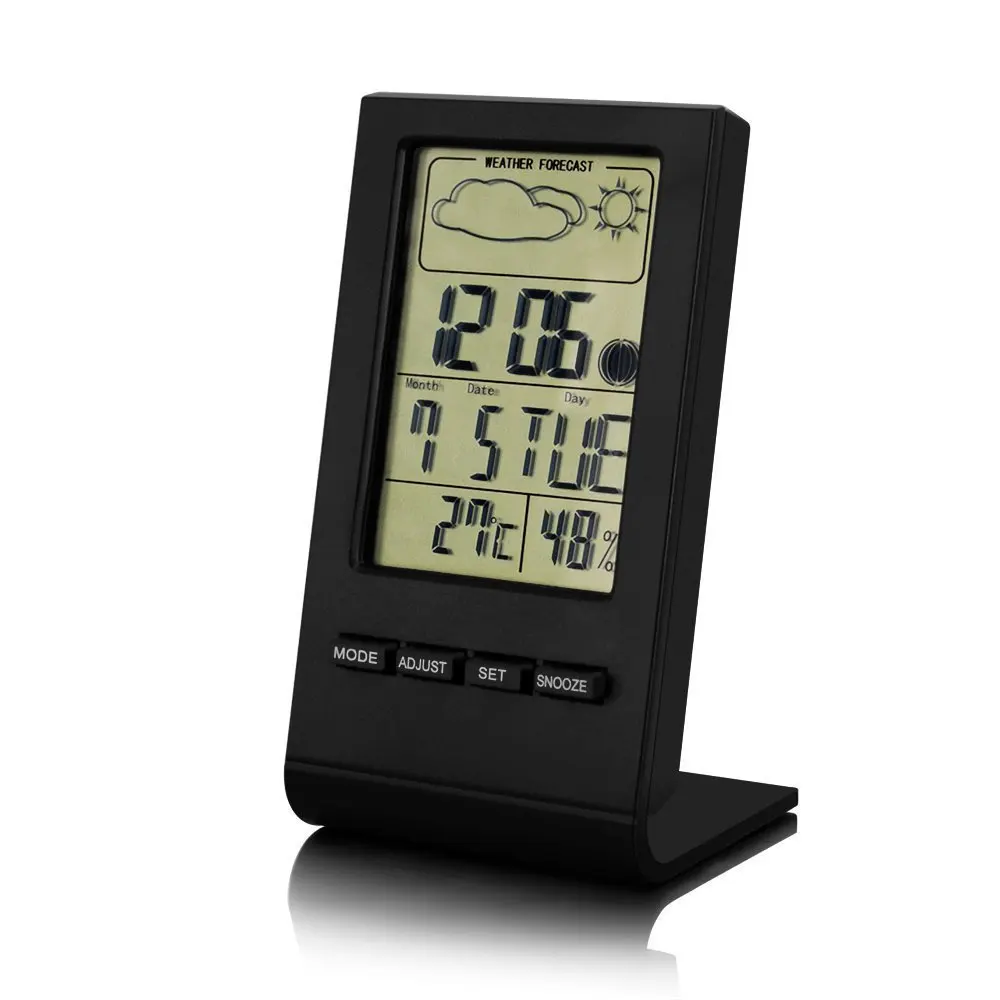 Factory Price High Quality Indoor Outdoor Thermometer Hygrometer Wireless Weather station With Digital Clock