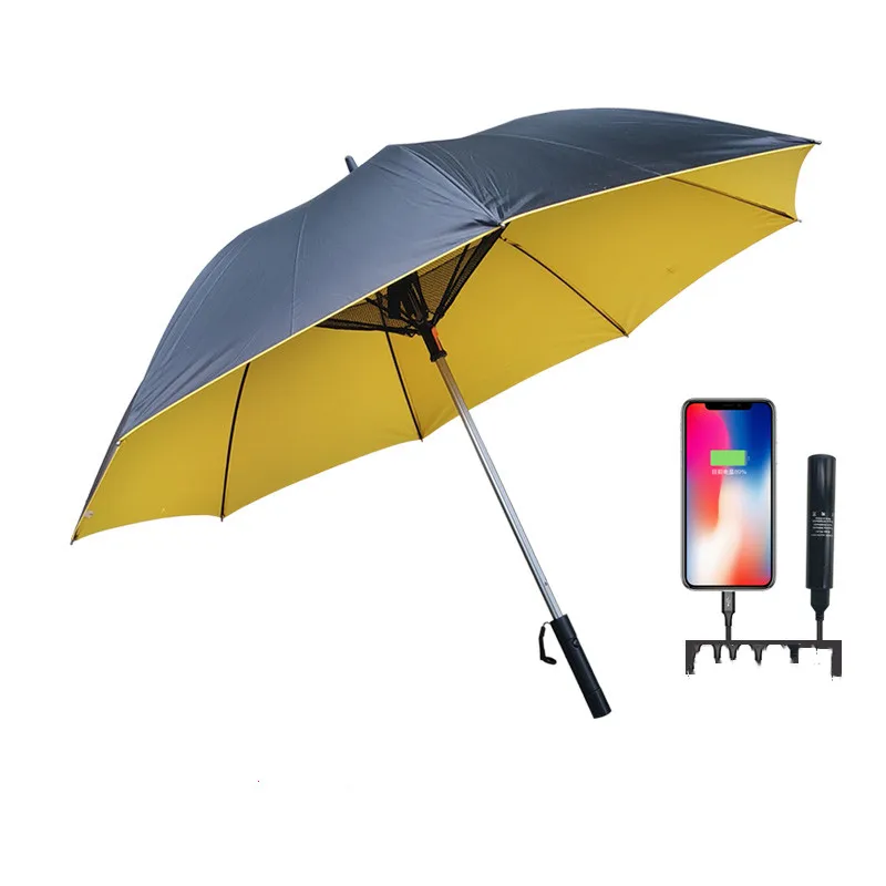 mini fan with umbrella gift sets smart umbrella with fan and light automatic umbrella