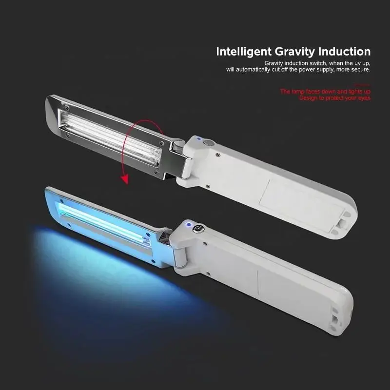 
Mini UVC sanitizer foldable easy carry and use sterilizing lamp kills up to 99.9% of germs&mites 