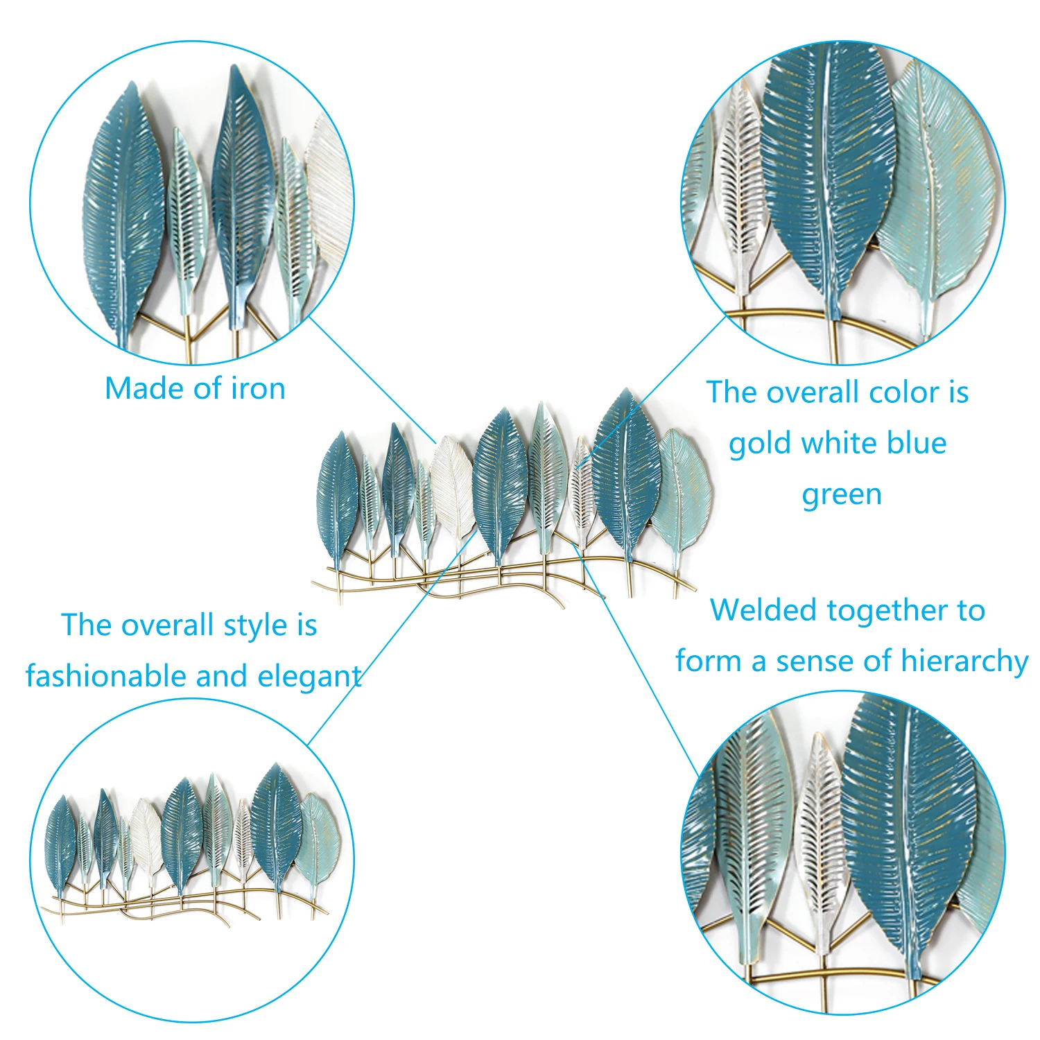 Hot Style Metal Art Sculpture Wall Decor Living Room Show Pieces For Decoration Home Decors