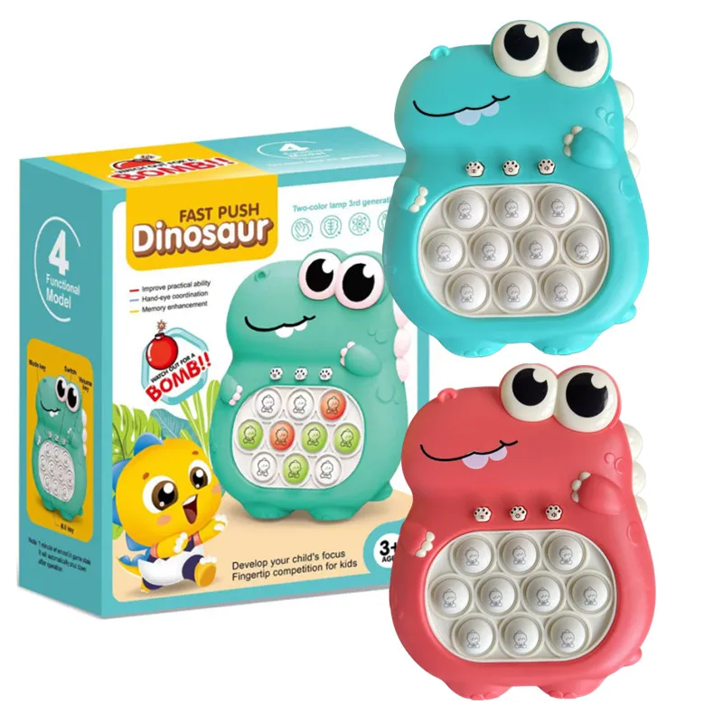 Fast Push Dinosaur Generation3 Total Of 999 Levels Quick Puzzle Game For Kids Pops It Electronic Game Light Up Pops It Pro