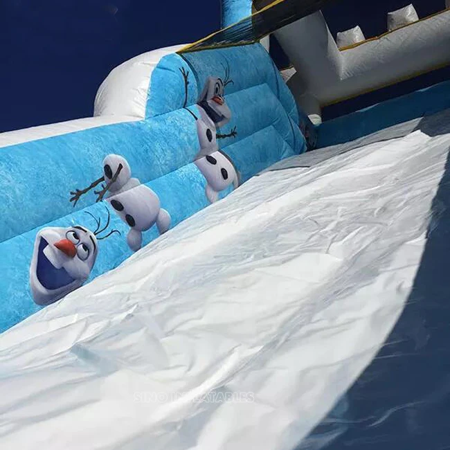 Outdoor commercial kids fairy tales inflatable frozen slide for sale from China Guangzhou inflatable factory