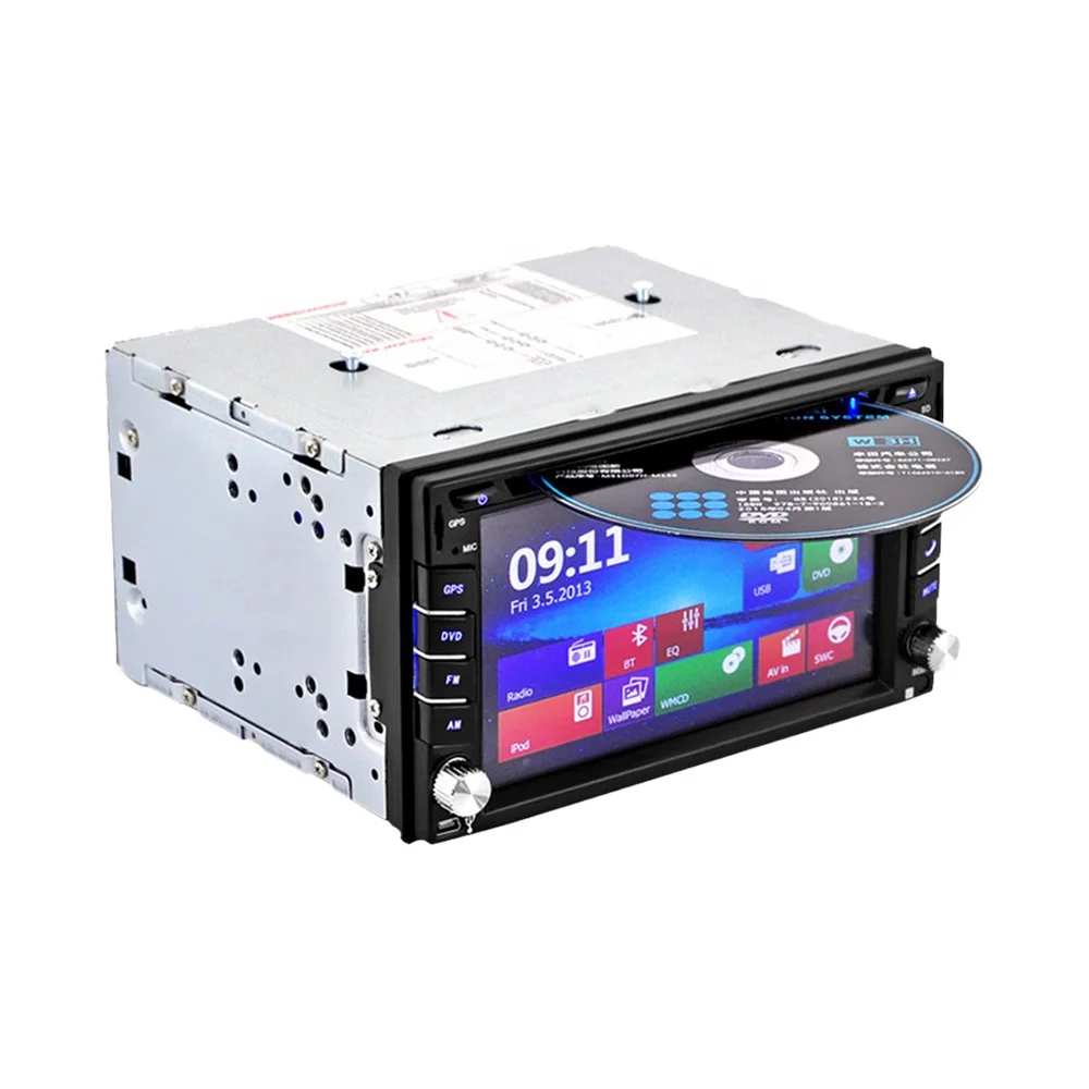SHIYANG Manufacturer 178 AM FM Auto Radio Audio BT 6.2 inch MP5 2Din Universal Player Car DVD CD