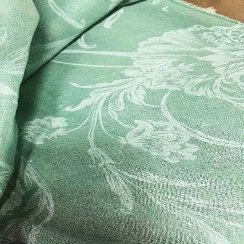 Clothing Print Fonesun-l477 100% Linen Choose from Existing Fabric or Customized Color Plain Organic Digtal Printed Flower Woven