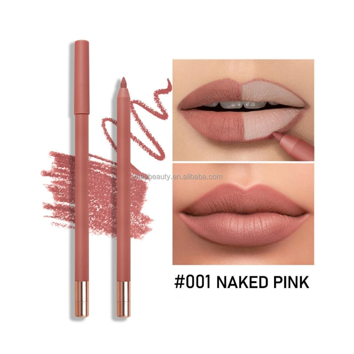 Hot Wholesale No Logo Makeup Nude Lipliner Stain Creamy Brown Cosmetics Custom Velvet Retractable Matte Lip Liner Private Label