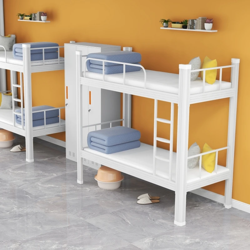 YML Hot Sale Modern Bunk Beds For Adult With Storage For Bedroom Campus Metal Kids Dormitory Bunked Bed With Stairs