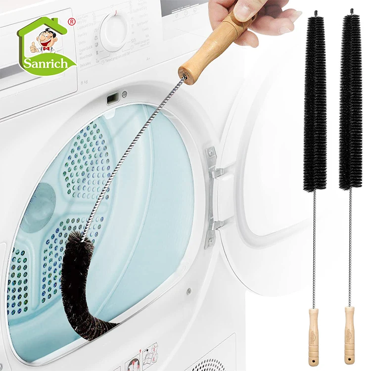Refrigerator coil Radiator Bathroom Kitchen Dredge Toilet Drain Sewer Water Pipe Hose Long Handle Cleaning Brush