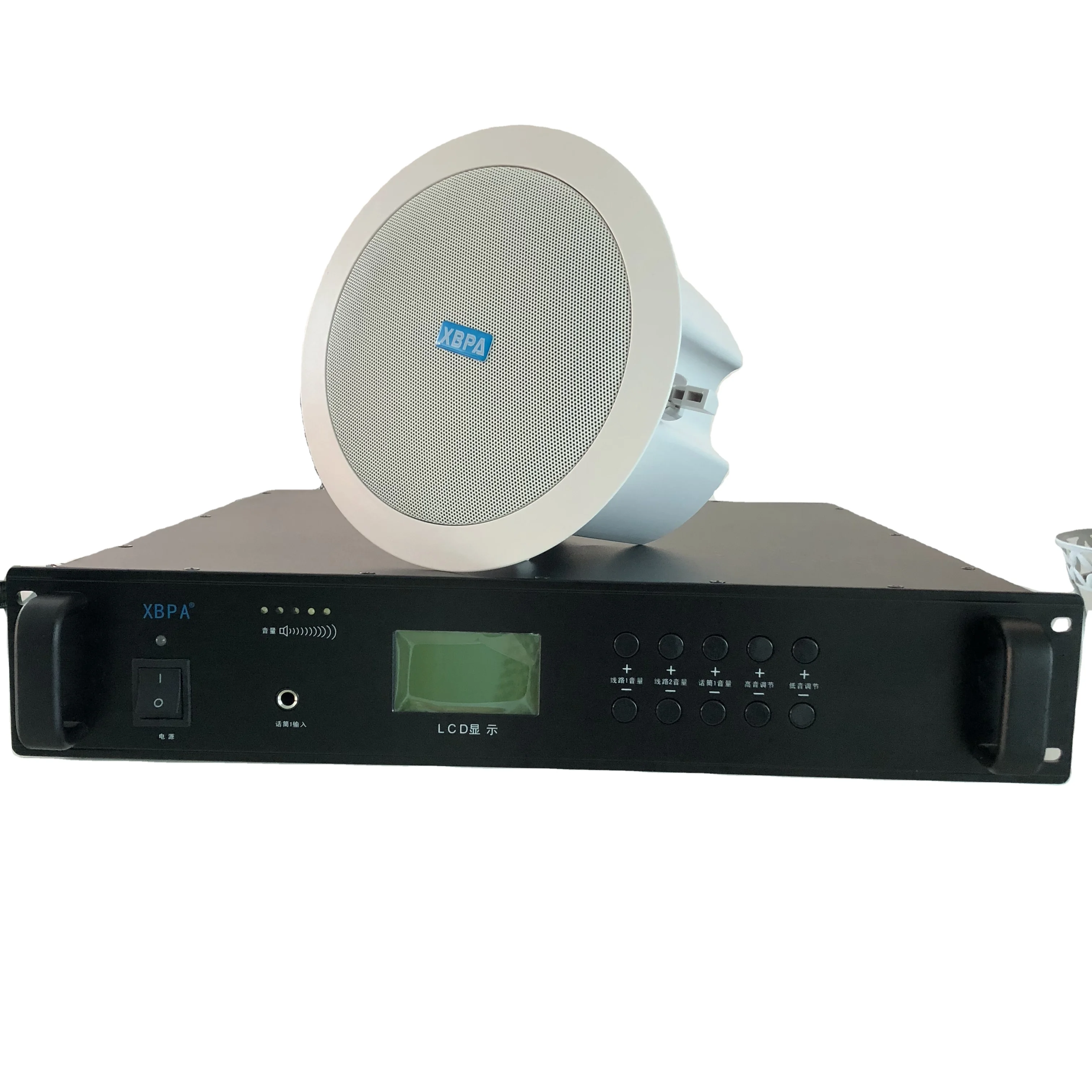 Профессиональный аудиоусилитель PA System и цифровой сетевой IP с выходом 100-650