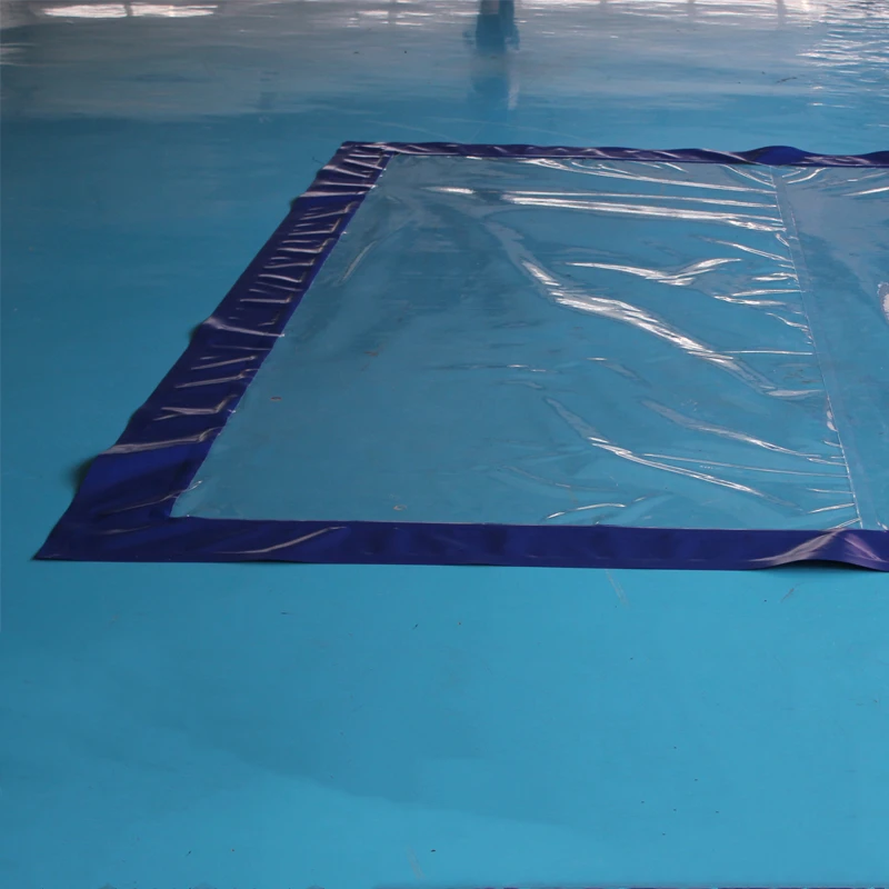 Clear Tarp Waterproof Curtain With Eyelets PVC Pergola Side Panels Balcony Transparent Plastic Curtain