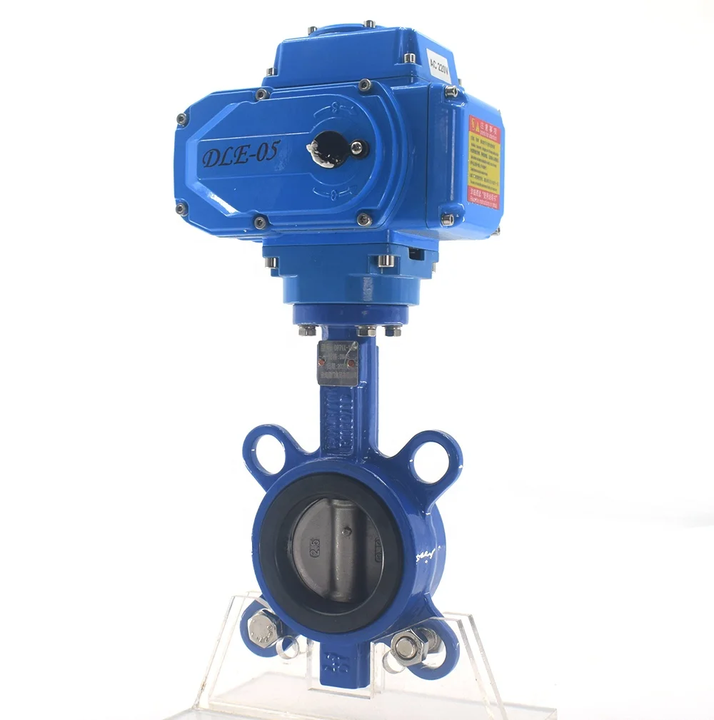 ZTVK DN 50 2 inch extended stem Cast Iron EPDM rubber sealin butterfly valve with electric actuator