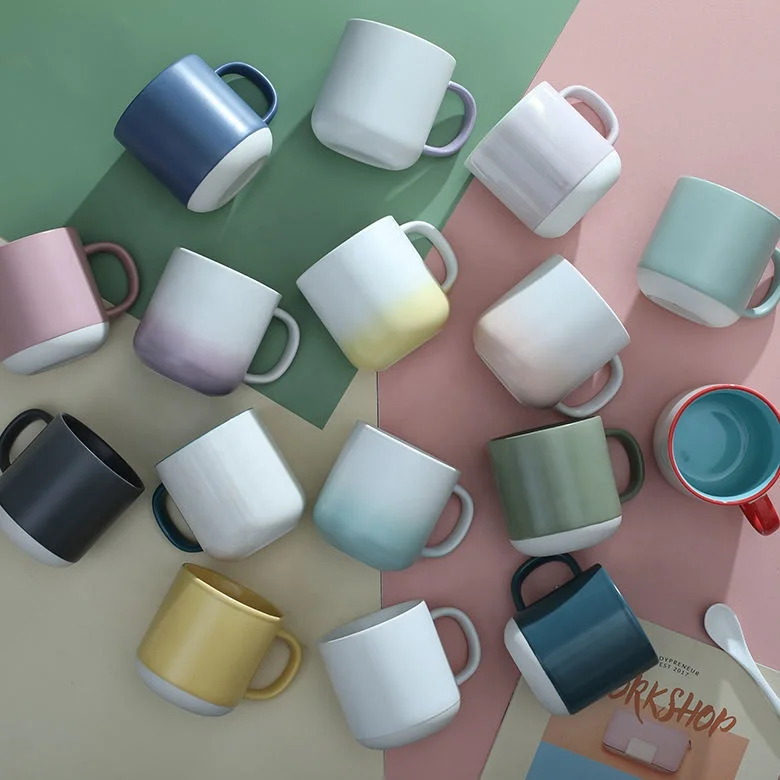 Colorful Macaron Cute milk cup Wholesale Mug Bulk Ceramic Mini Mugs bulk kids mug
