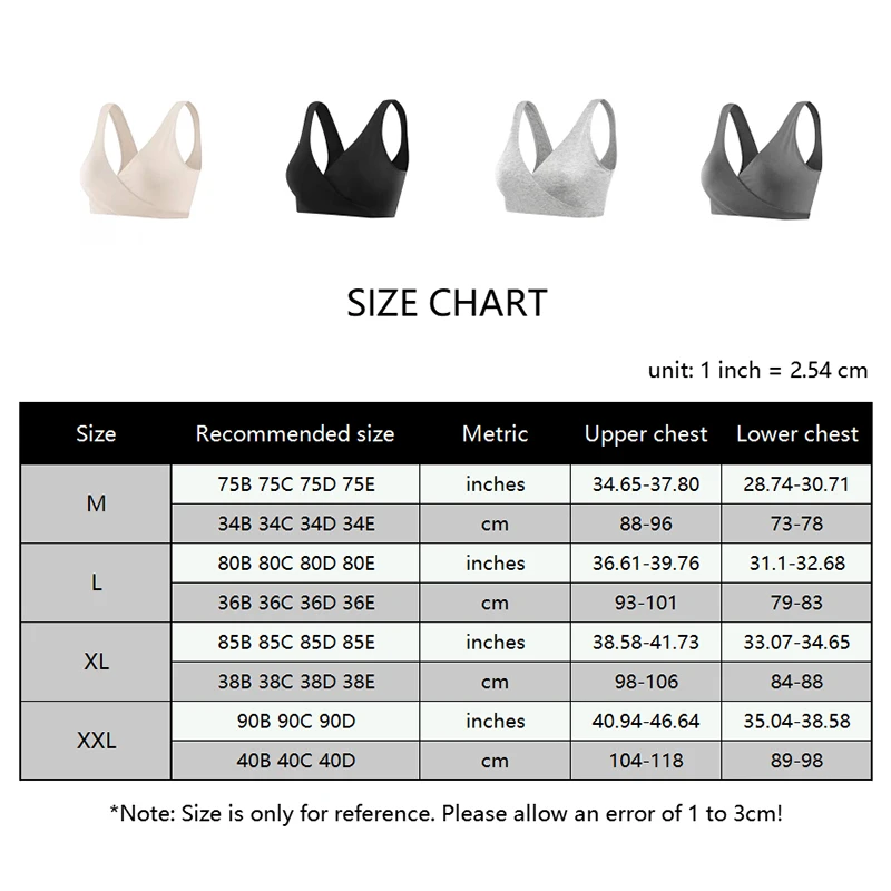 M L XL XXL Hot Selling Wholesale Cotton Crossover Breathable Maternity Pregnancy Women Breastfeeding Nursing Bra for Sleeping