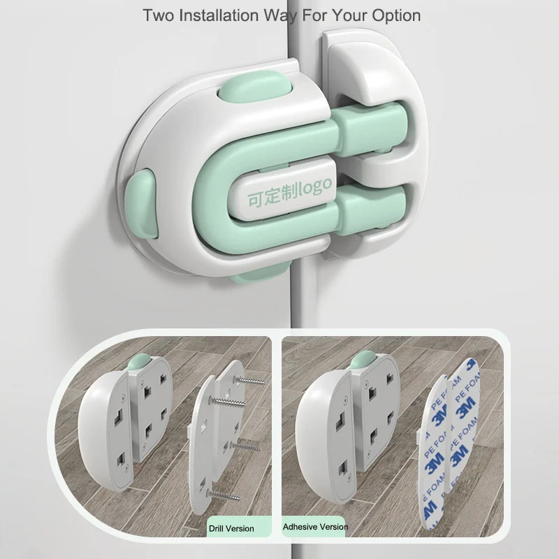 Probebi RL001 Child Safety Lock for Refrirator Doors Plastic Strap Design for Kids and Toilets Safe Baby Door Drawer Lock