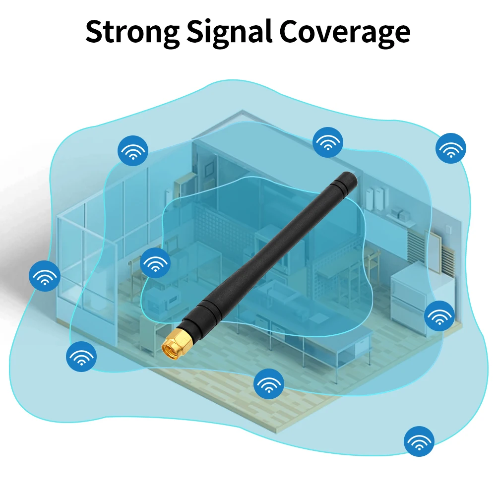 115mm length omni direction rubber GSM 3G antenna multi band SMA male straight stubby 3g gprs gsm antenna