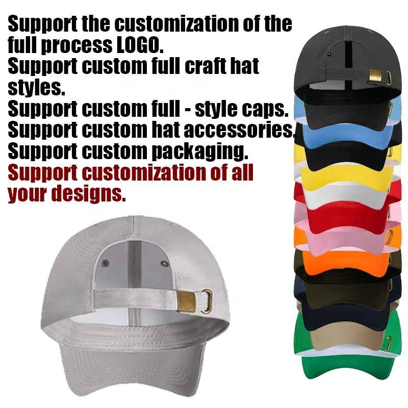 Спроектируйте свой собственный высококачественный 6-панельный спортивный модный головной убор с пользовательским логотипом Бейсболки Головные уборы