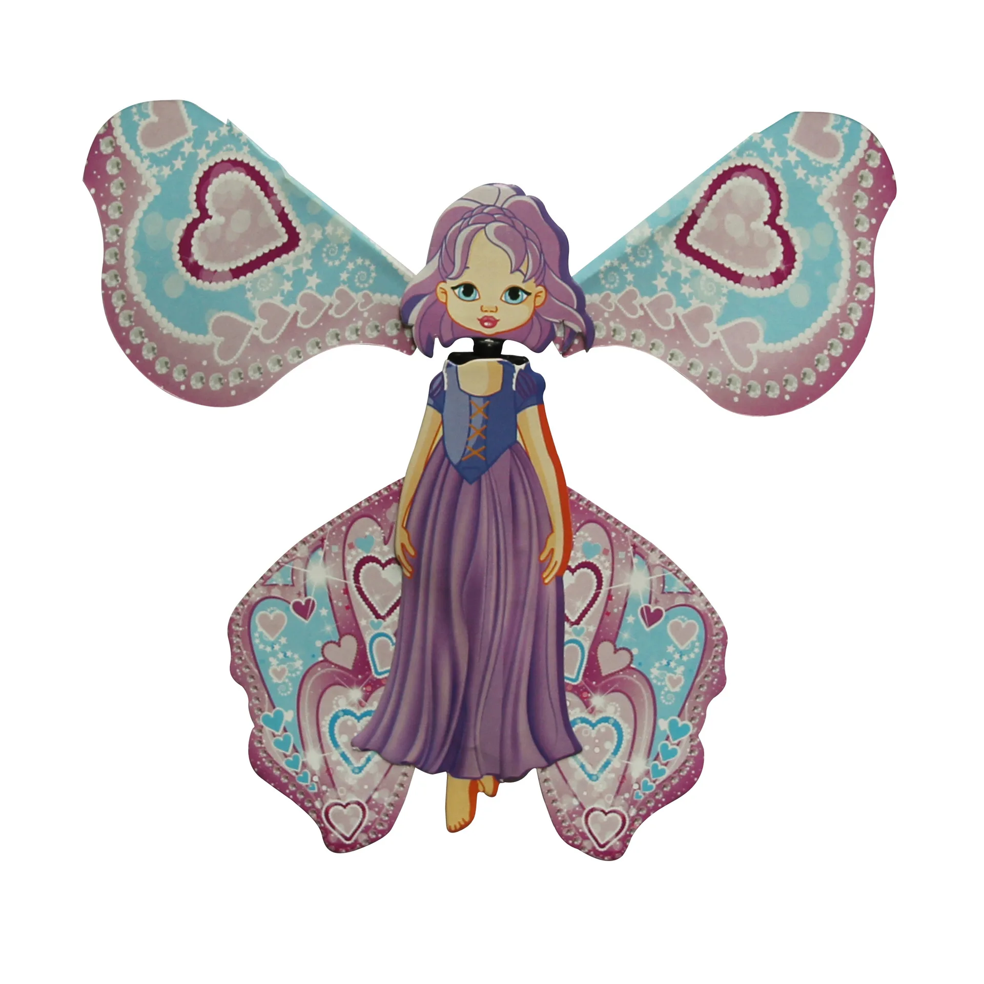 Funny Games Gadget Wind Up Paper Rubber Band Powered Flying Butterfly Magic Toys For Kids Children Educational