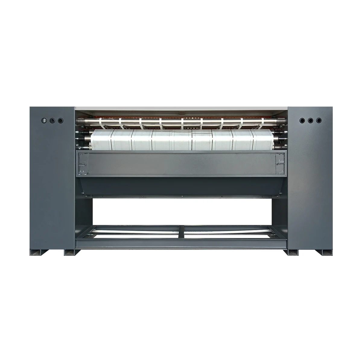 China Industrial Laundry Bed Sheet turban veil scarf Feeding Finishing Machine for Laundry Ironing Equipment