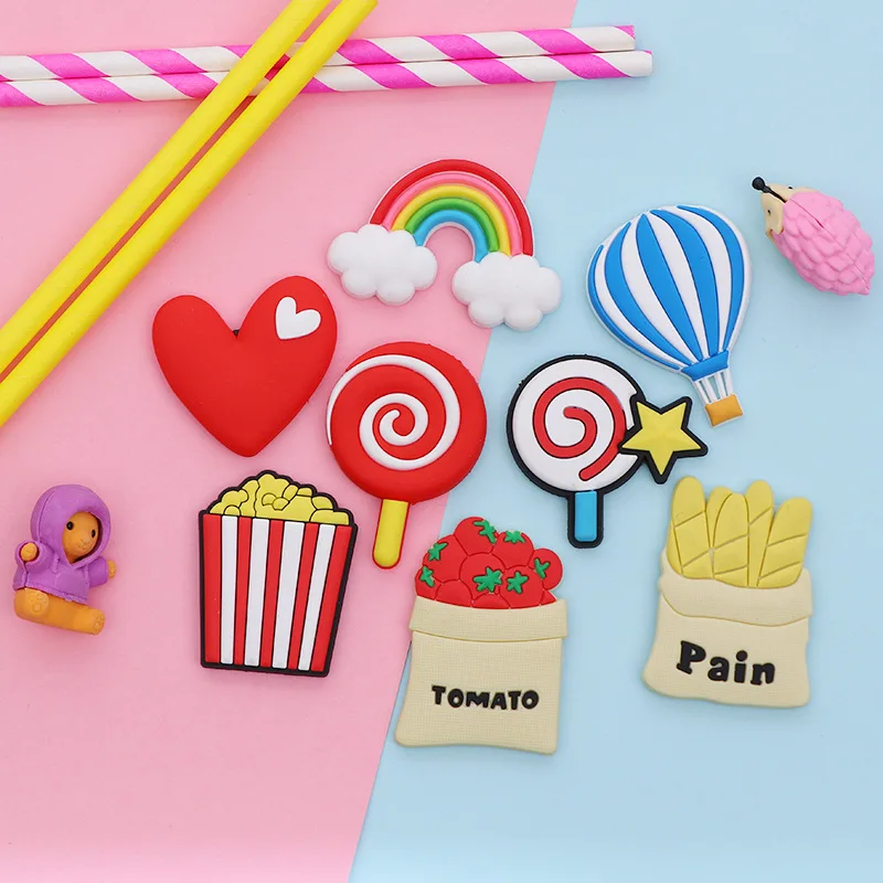 Cute Cartoon Souvenir Gift Three-dimensional Plant Fast Food Magnet for Fridge