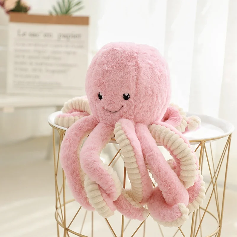 Wholesale Plush Toy Realistic Soft Stuffed Marine Animals Toy Octopus Squid
