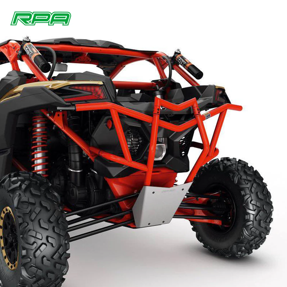 UTV ATV Accessories Can am Maverick X3 MAX Rear Bumper Bar with Aluminum Guard