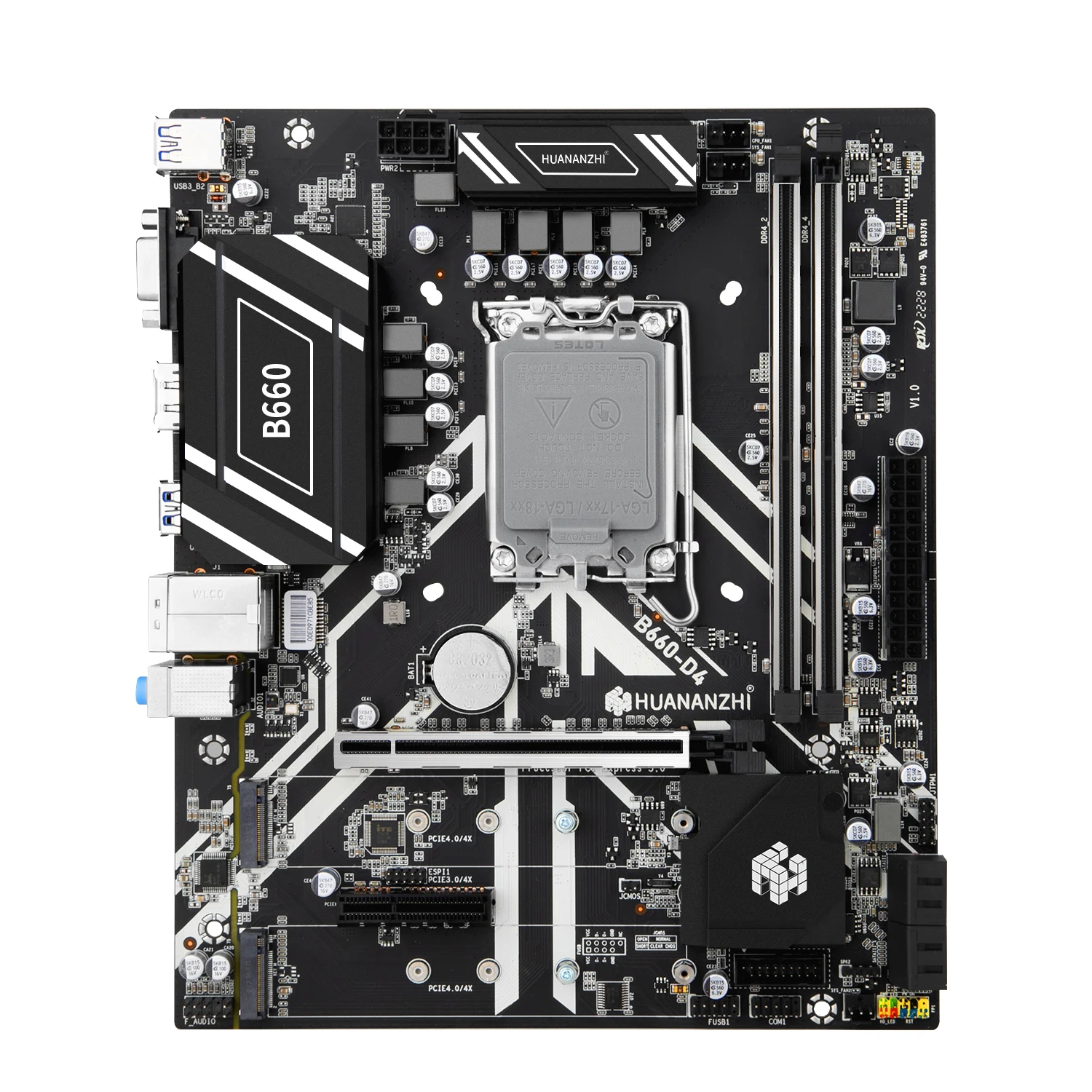 Материнская плата HUANANZHI B660 D4 M-ATX DDR4 поддержка 12 13 Gen Intel LGA 1700