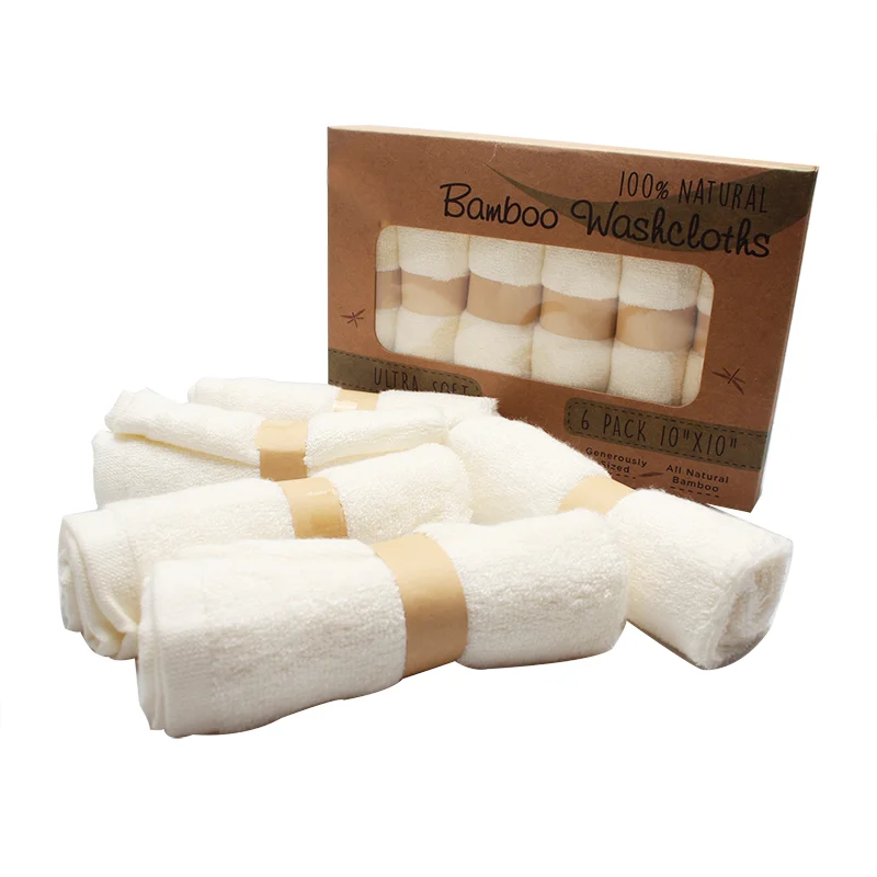 
100% Eco-friendly Baby Face Towel Bamboo Washcloth 
