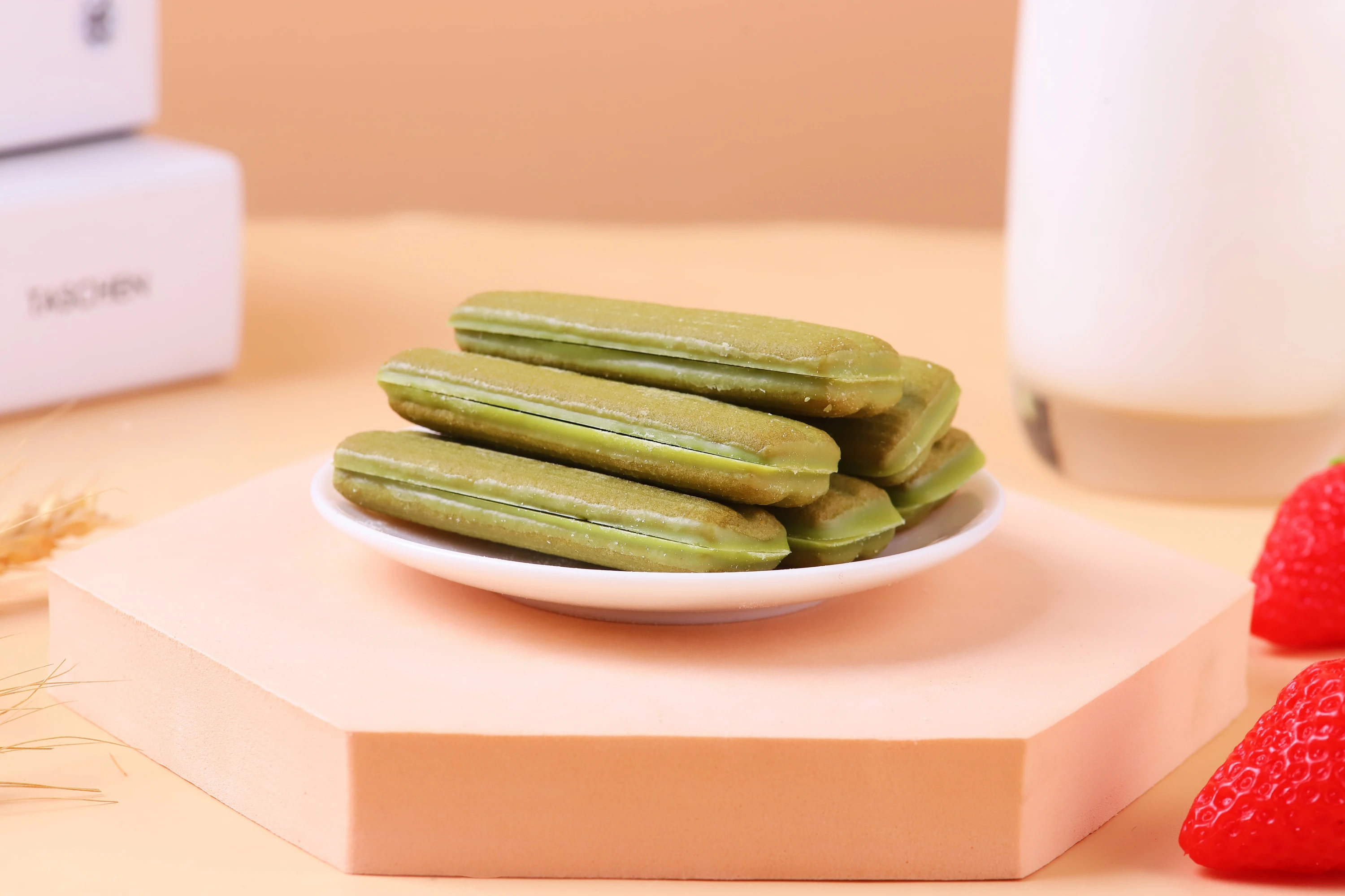 Angelhere brand sandwich cream filled shortbread cookie biscuits 70g