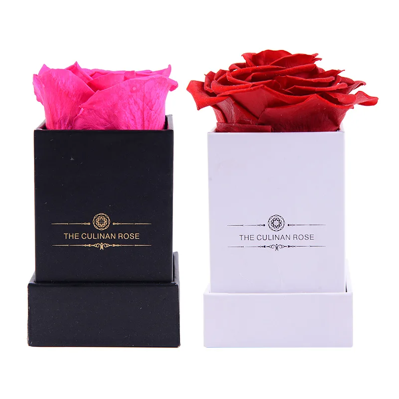 Wholesale look gorgeous forever single rose eternal flower roses natural preserved rose in  box flower