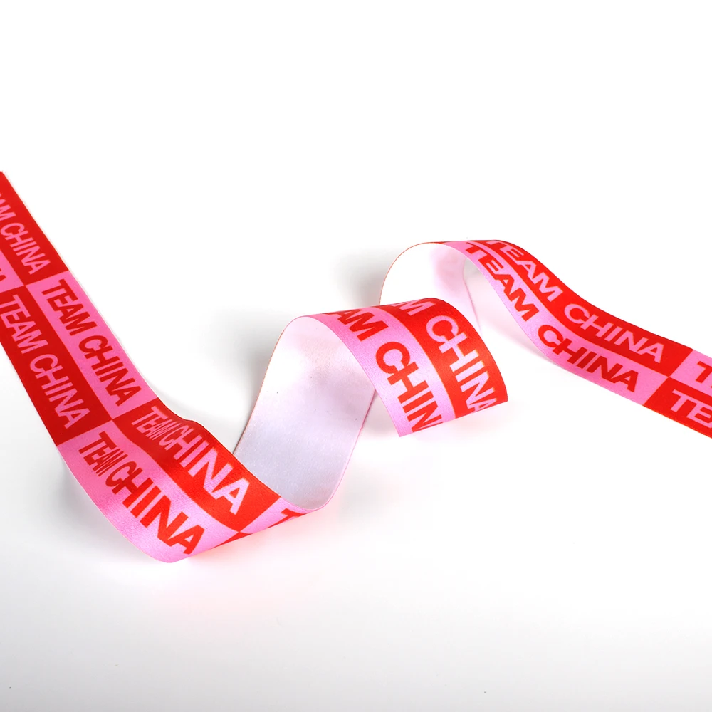 Good Price Polyester Tape Textile Accessories Printed Elastic Polyester Webbing Gift Wrap Webbing Strap