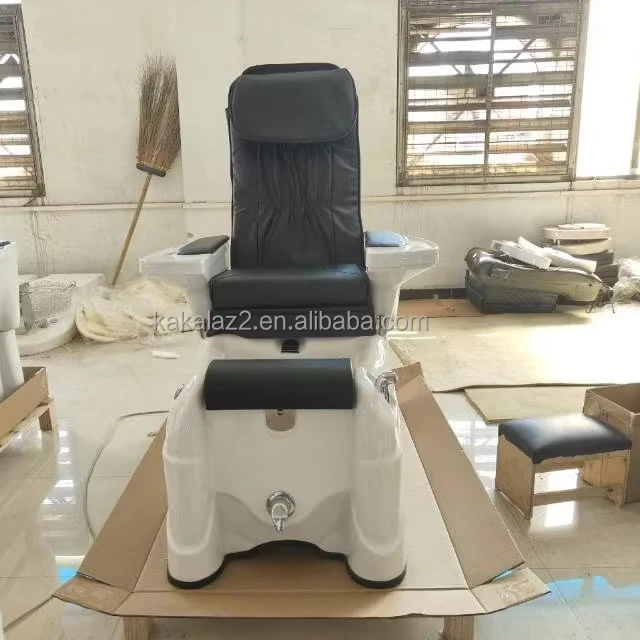 Новое Черное Кожаное автоматическое классическое массажное кресло для ног