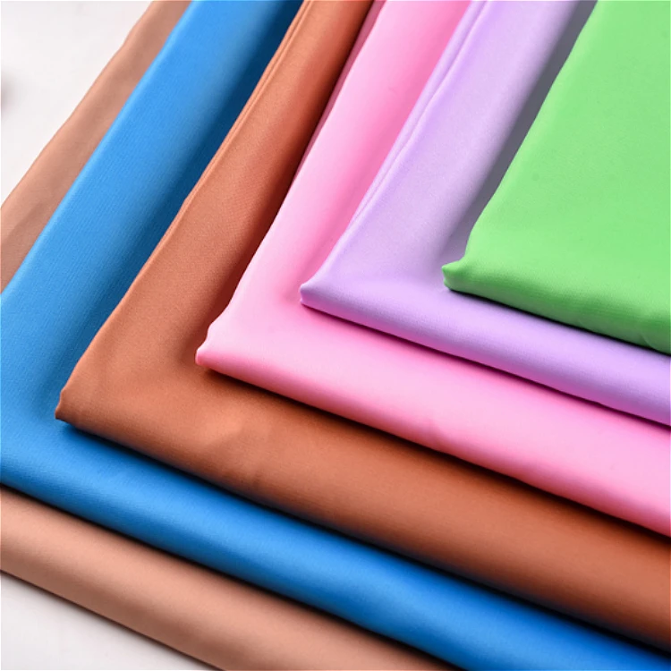 Polyester Single Sided Mi Chi Satin Fabric Silky Pajama Sling Dress Tube Top Skirt Classic Cheongsam Fabric