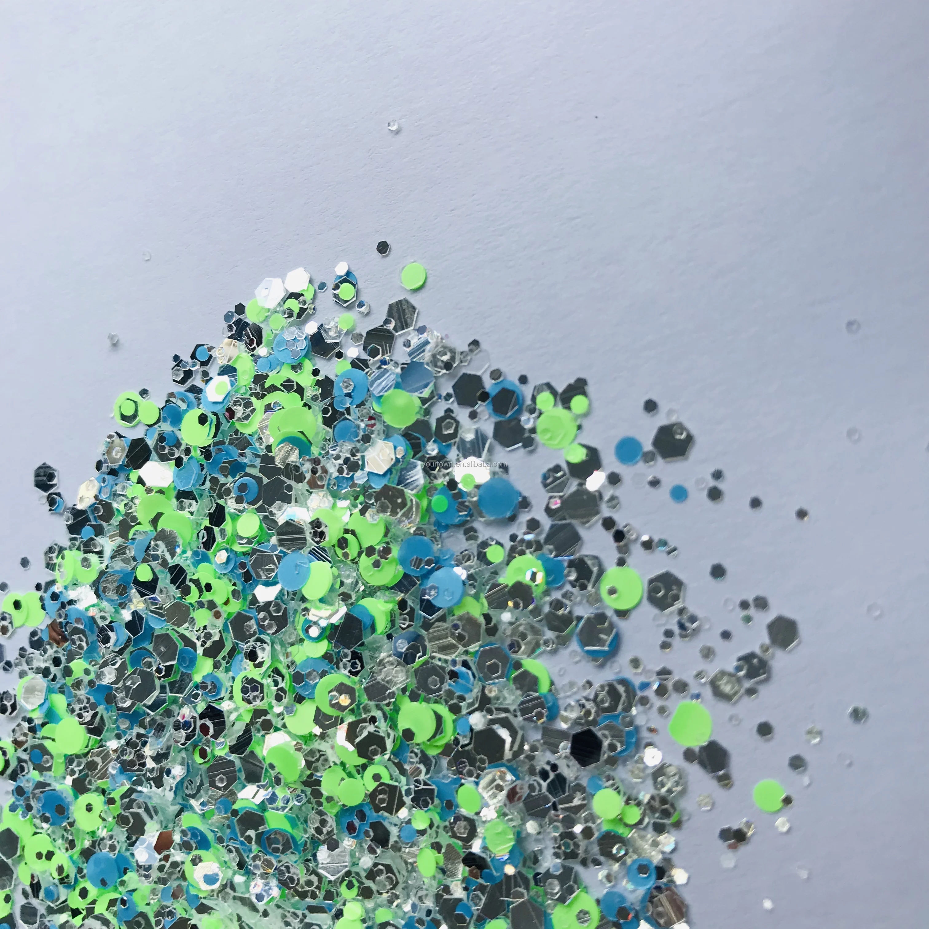 
Wholesale bulk glitter nail powder bulk glitter chunky glitter for nail art decoration 