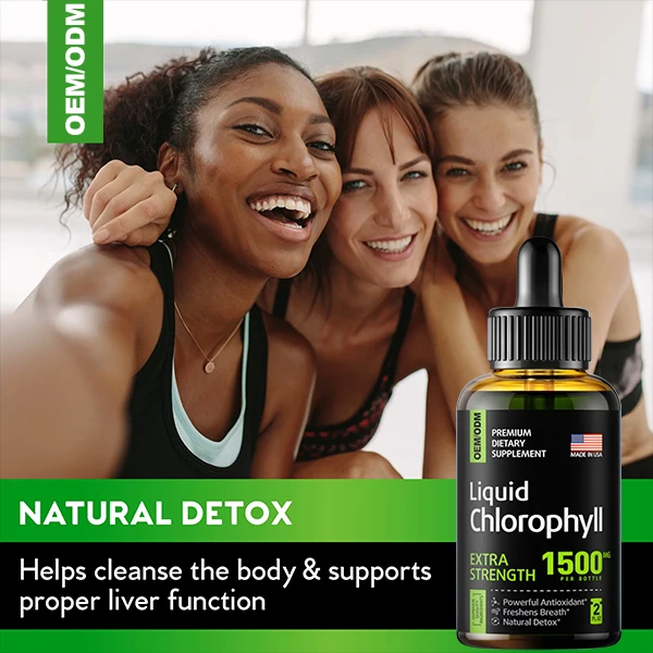 ODM Peppermint Flavour Energy Supplement liquid chlorophyll mint flavor