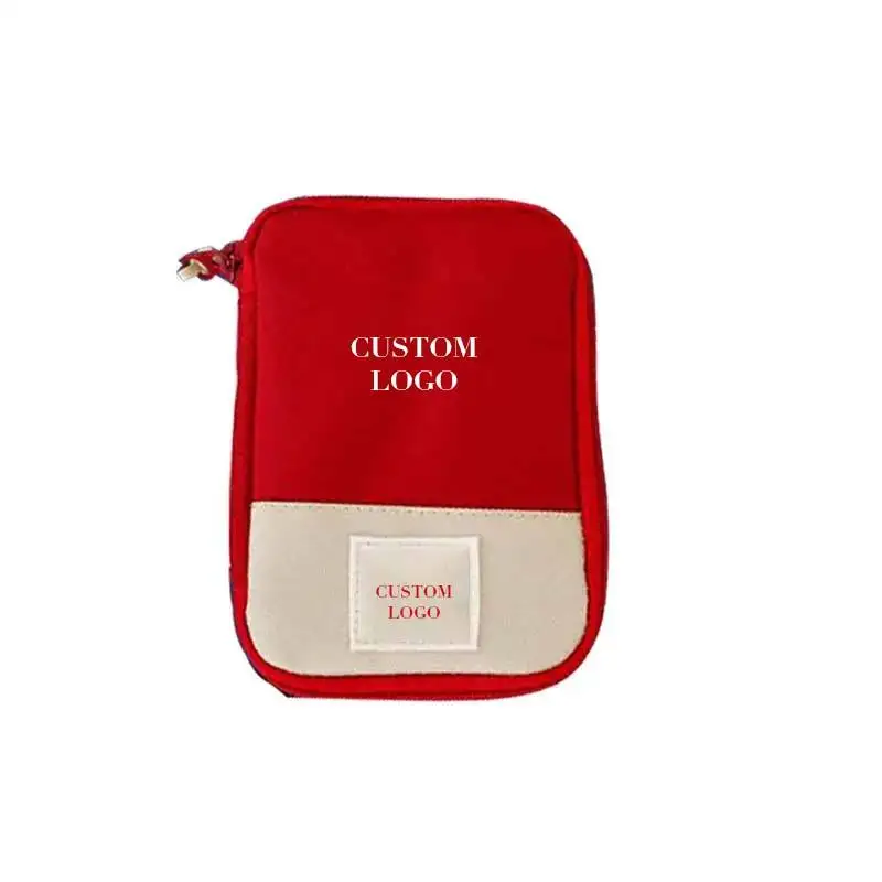 Хит продаж, красочная сумка на молнии из ткани под заказ, сумка для экстренной помощи на открытом воздухе, пустая сумка для аптечки первой помощи