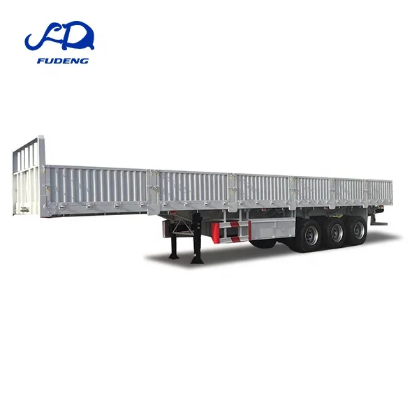 Transport 20ft 40ft container 60 ton chassis trailer from in china side wall semi tralier  for sale