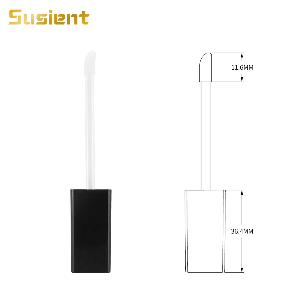 High Quality 7ml Shiny Pink LED Empty Lipgloss Tube Lipstick Tube New Square Makeup Packaging Lip Gloss Tubes