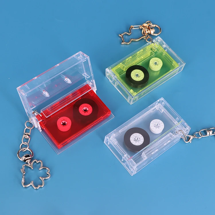 YUZMEI Mini Vinyl Record Box CD Jewel Case Personalized NFC CD Album Keychain Pendant Musical Jewelry Box Music Lovers