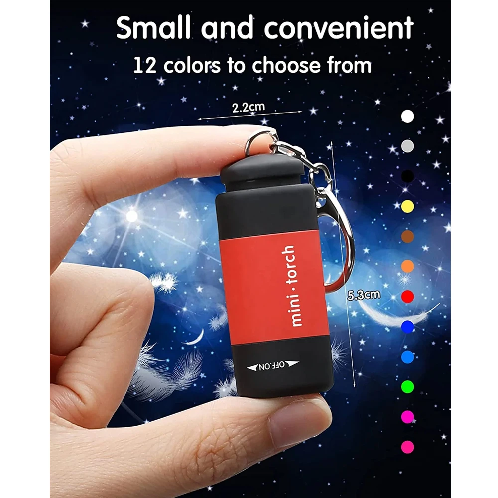 Wholesale USB Rechargeable Pocket LED Torch Self Defense Alarm Bulk Mini Keychain Flashlight